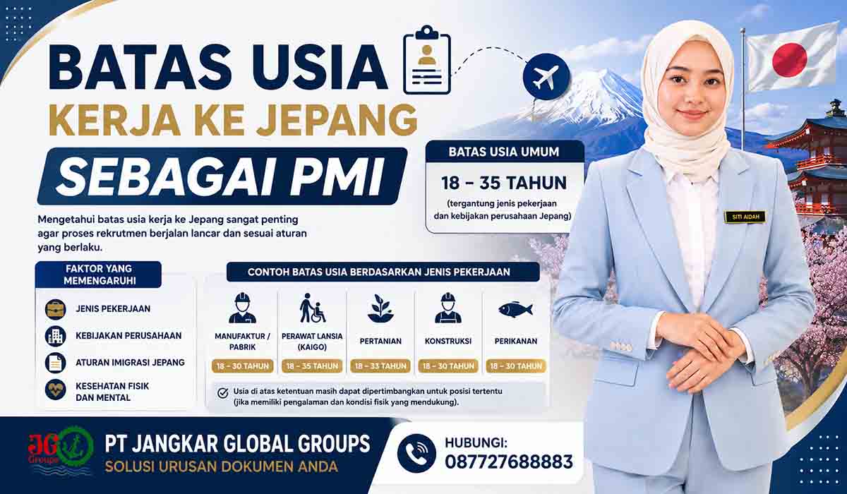 Batas Usia Kerja ke Jepang sebagai PMI