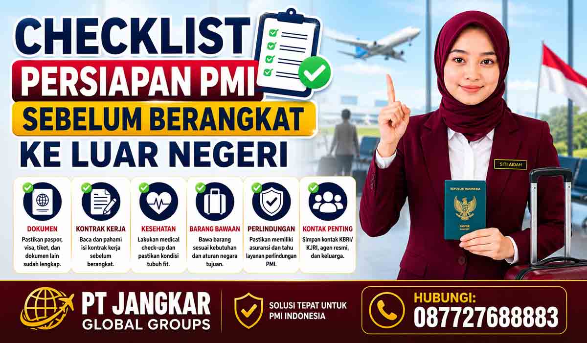 Checklist Persiapan PMI Sebelum Berangkat ke Luar Negeri