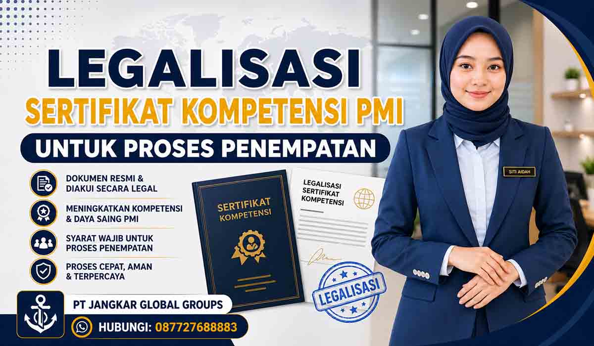 Legalisasi Sertifikat Kompetensi PMI untuk Proses Penempatan