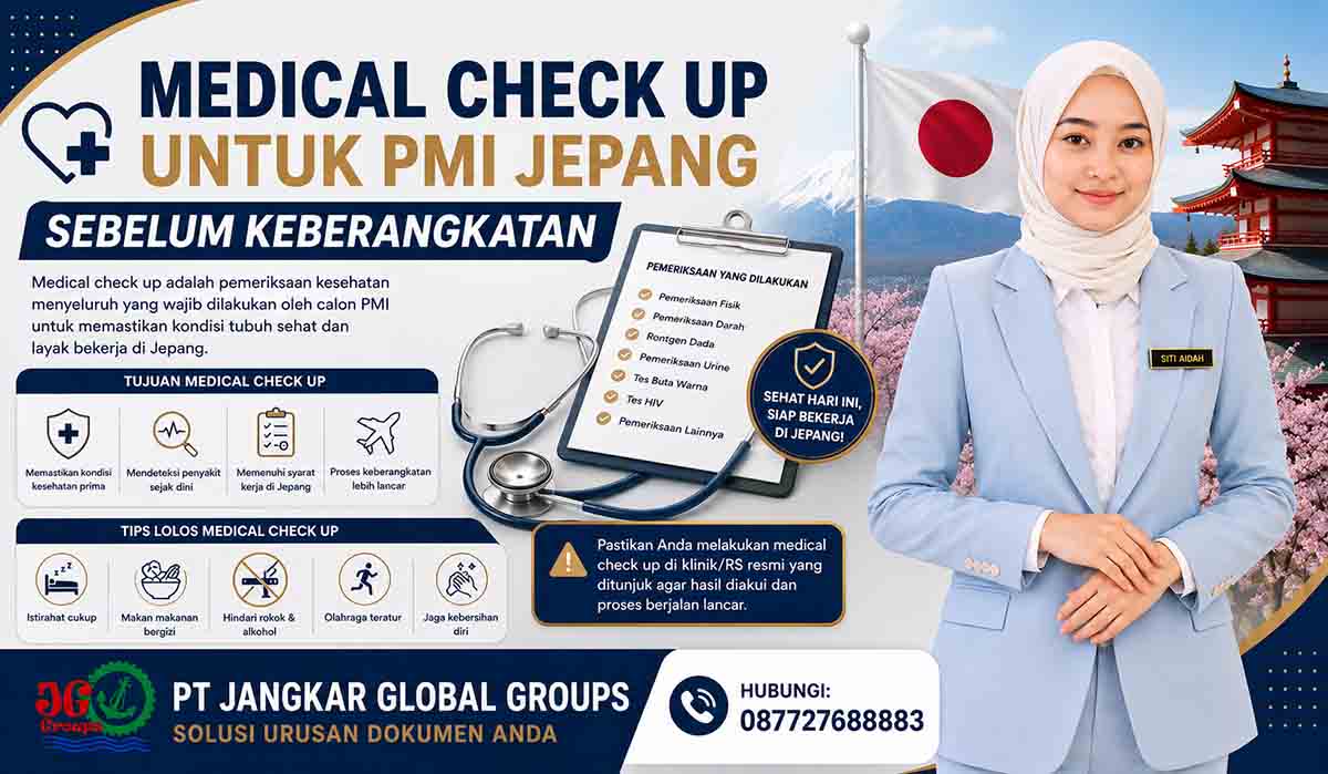 Medical Check Up untuk PMI Jepang Sebelum Keberangkatan
