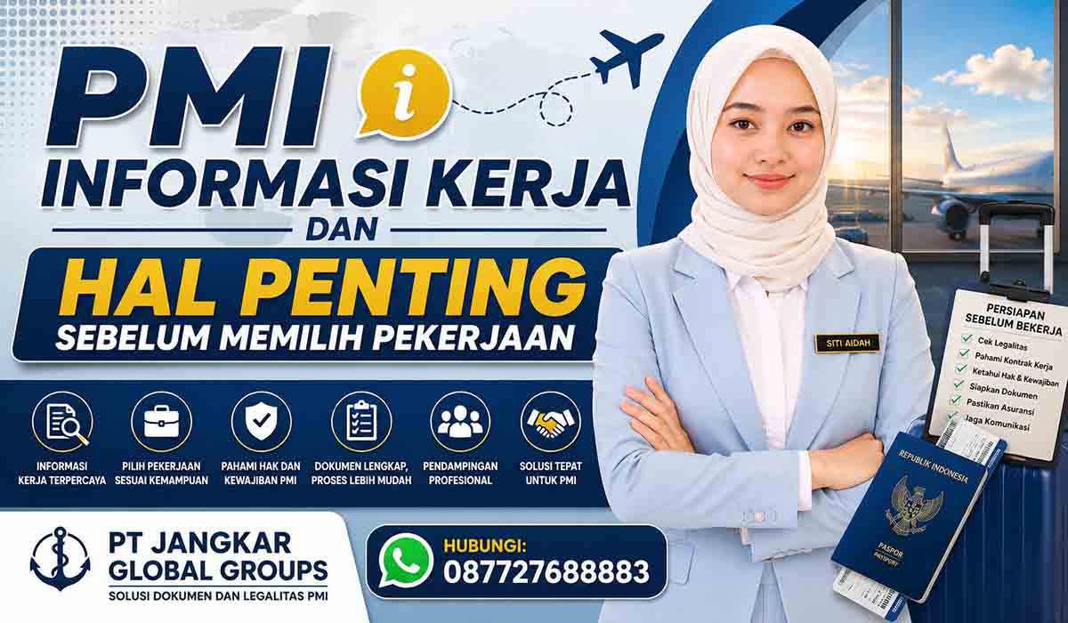 PMI Informasi Kerja dan Hal Penting Sebelum Memilih Pekerjaan