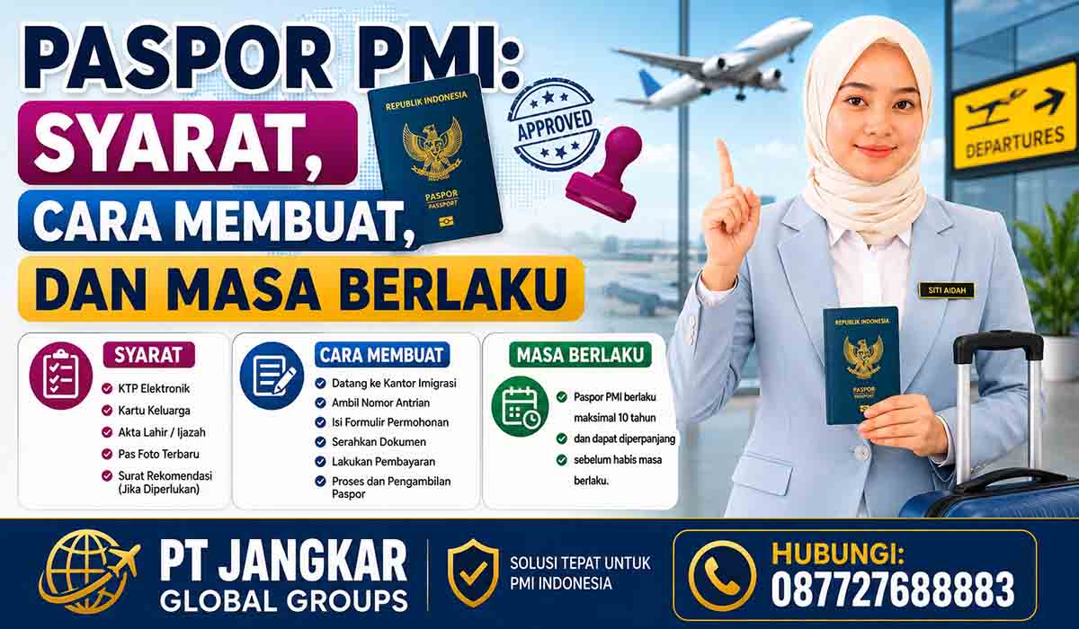 Paspor PMI: Syarat, Cara Membuat, dan Masa Berlaku