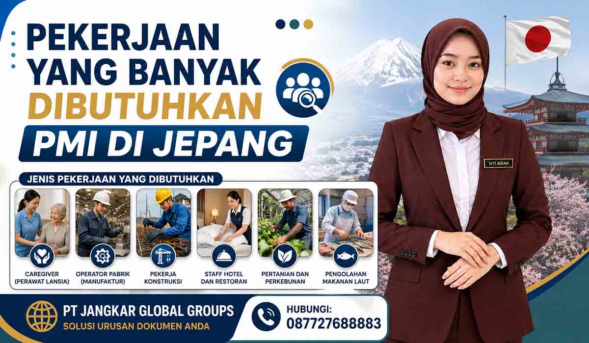 Pekerjaan yang Banyak Dibutuhkan PMI di Jepang