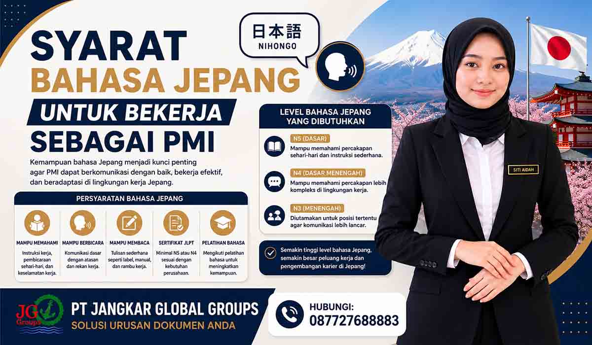 Syarat Bahasa Jepang untuk Bekerja sebagai PMI