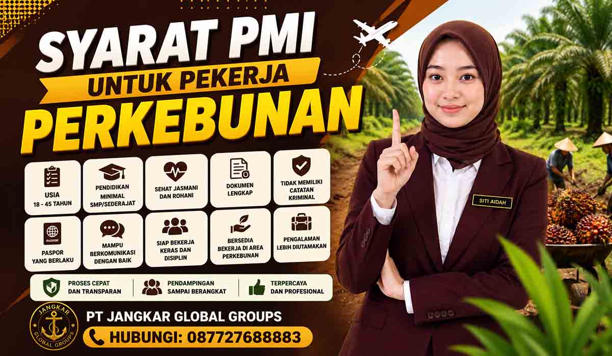 Syarat PMI untuk Pekerja Perkebunan