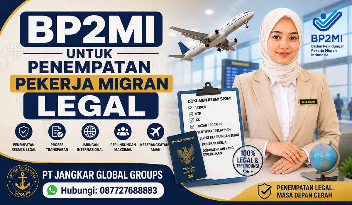 BP2MI untuk Penempatan Pekerja Migran Legal