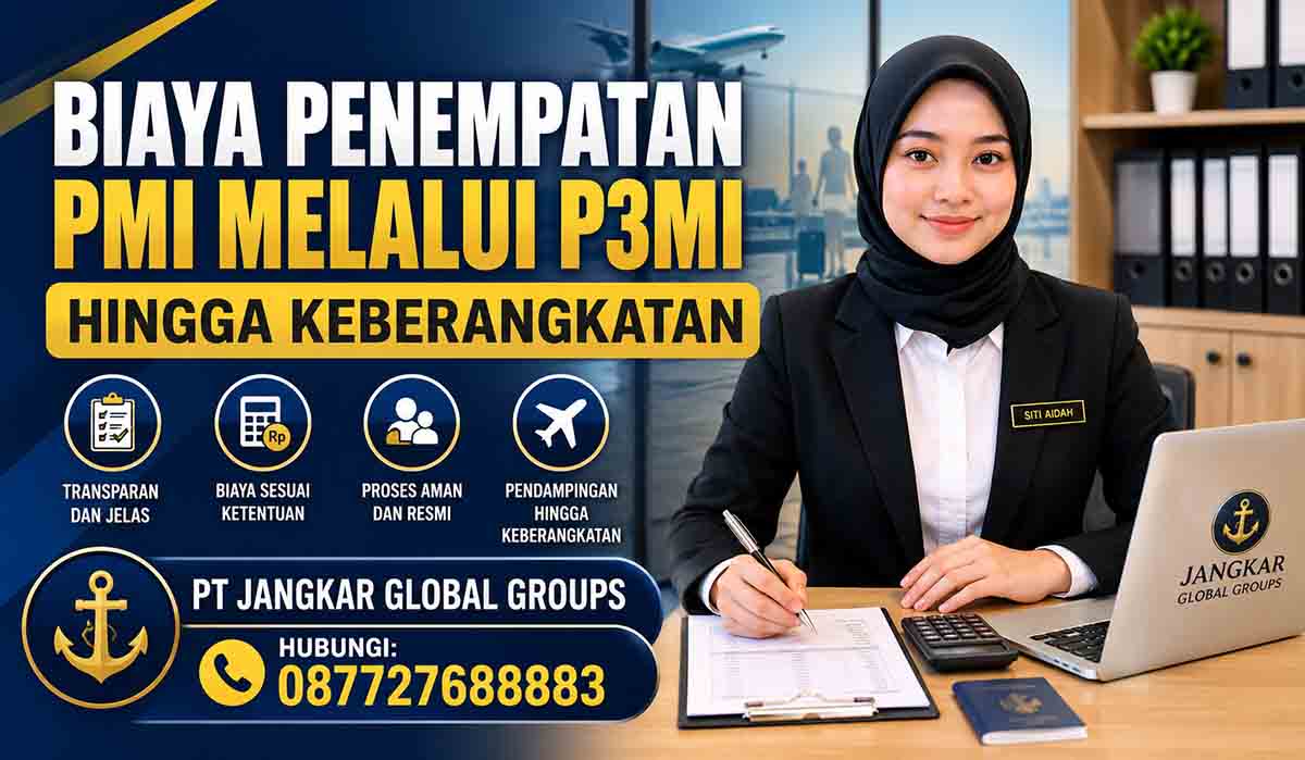 Biaya Penempatan PMI melalui P3MI hingga Keberangkatan