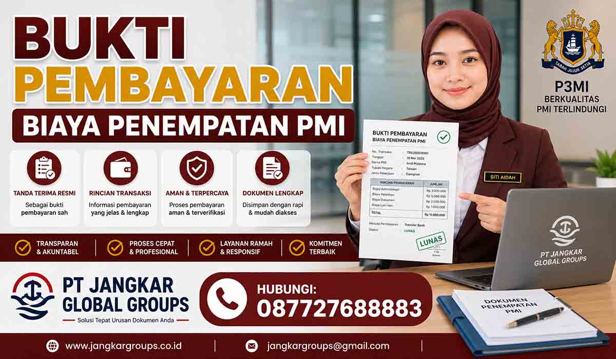 Bukti Pembayaran Biaya Penempatan PMI
