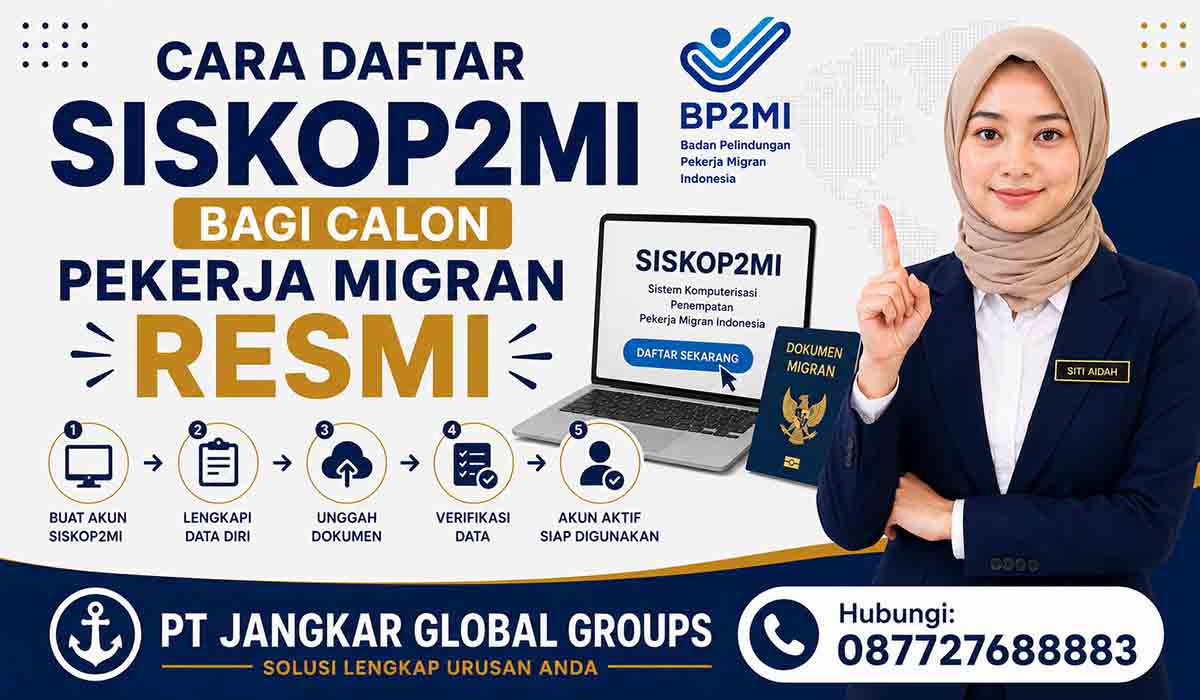Cara Daftar SISKOP2MI bagi Calon Pekerja Migran Resmi