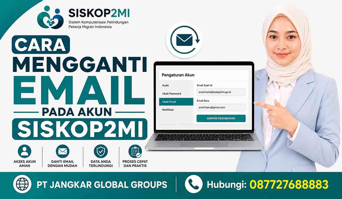 Cara Mengganti Email pada Akun SISKOP2MI