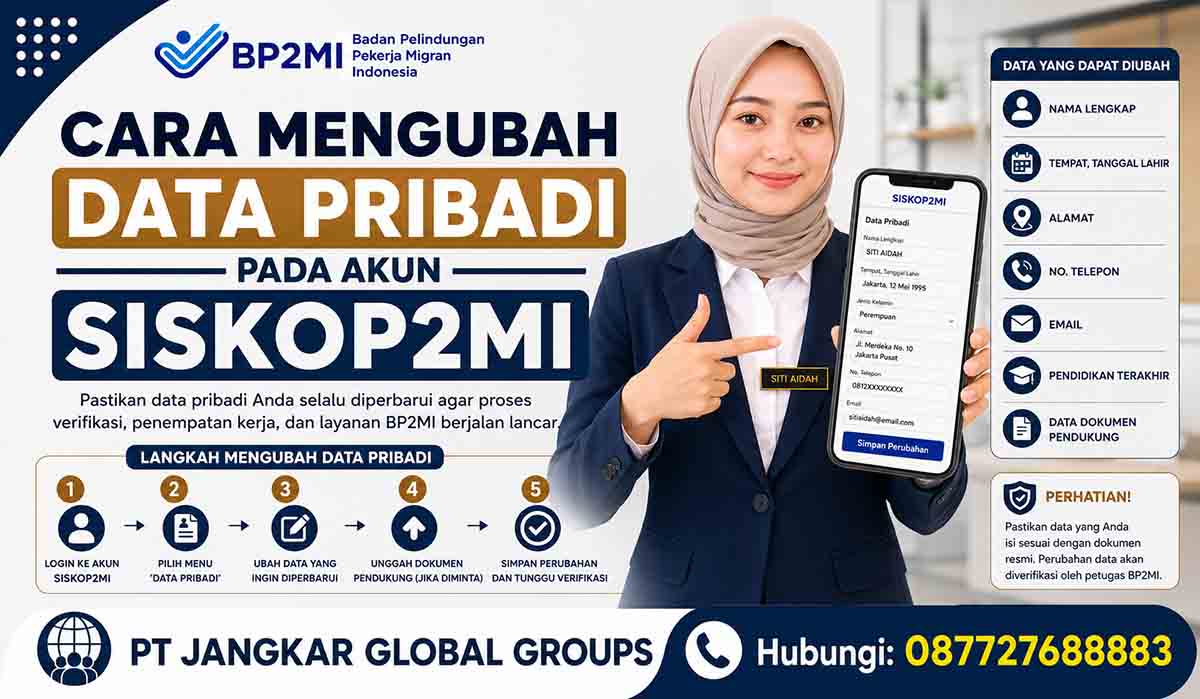 Cara Mengubah Data Pribadi pada Akun SISKOP2MI