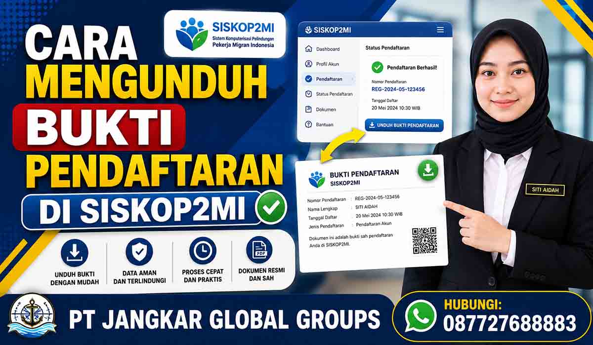 Cara Mengunduh Bukti Pendaftaran di SISKOP2MI