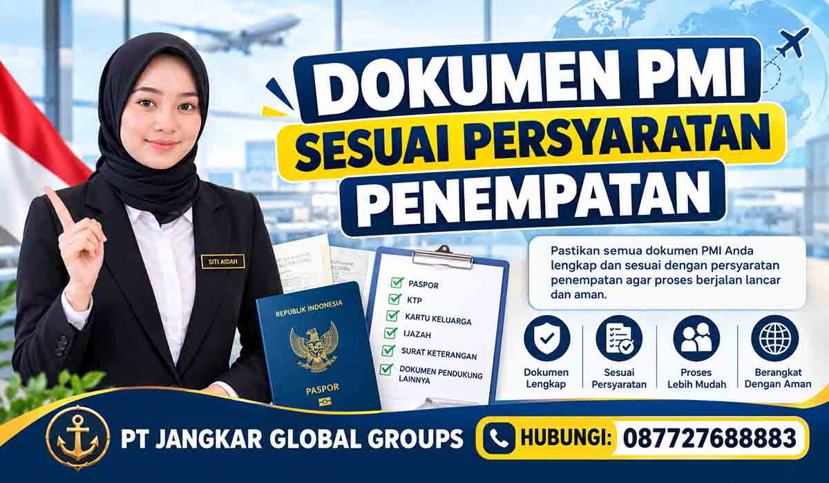 Dokumen PMI Sesuai Persyaratan Penempatan
