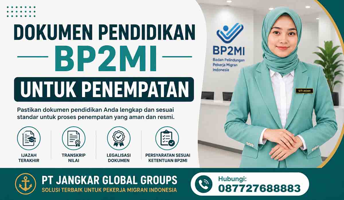 Dokumen Pendidikan BP2MI untuk Penempatan