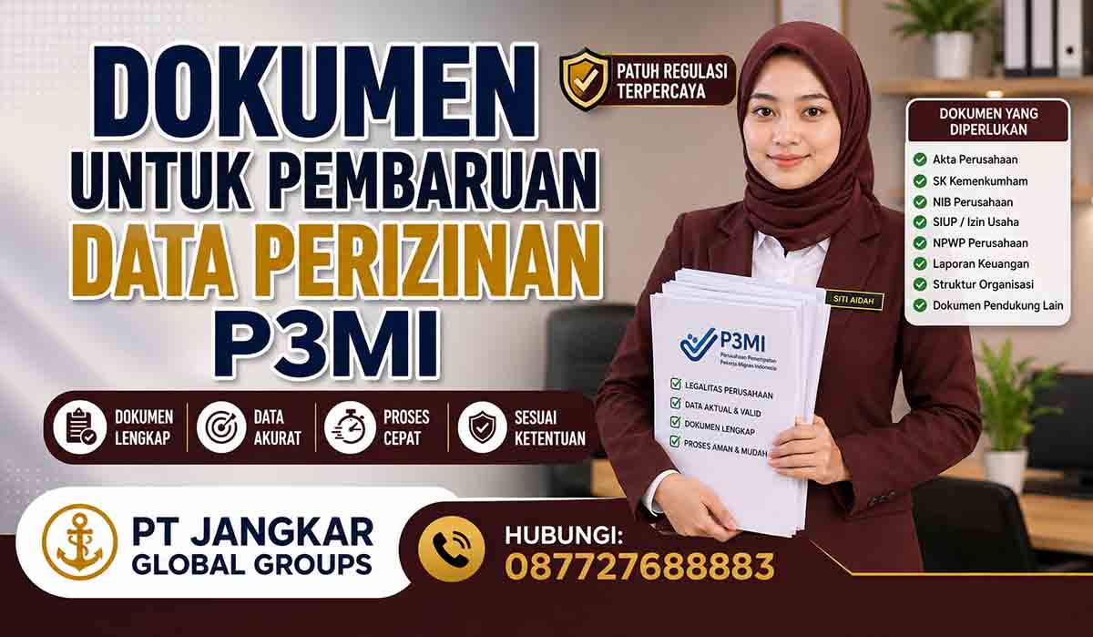 Dokumen untuk Pembaruan Data Perizinan P3MI