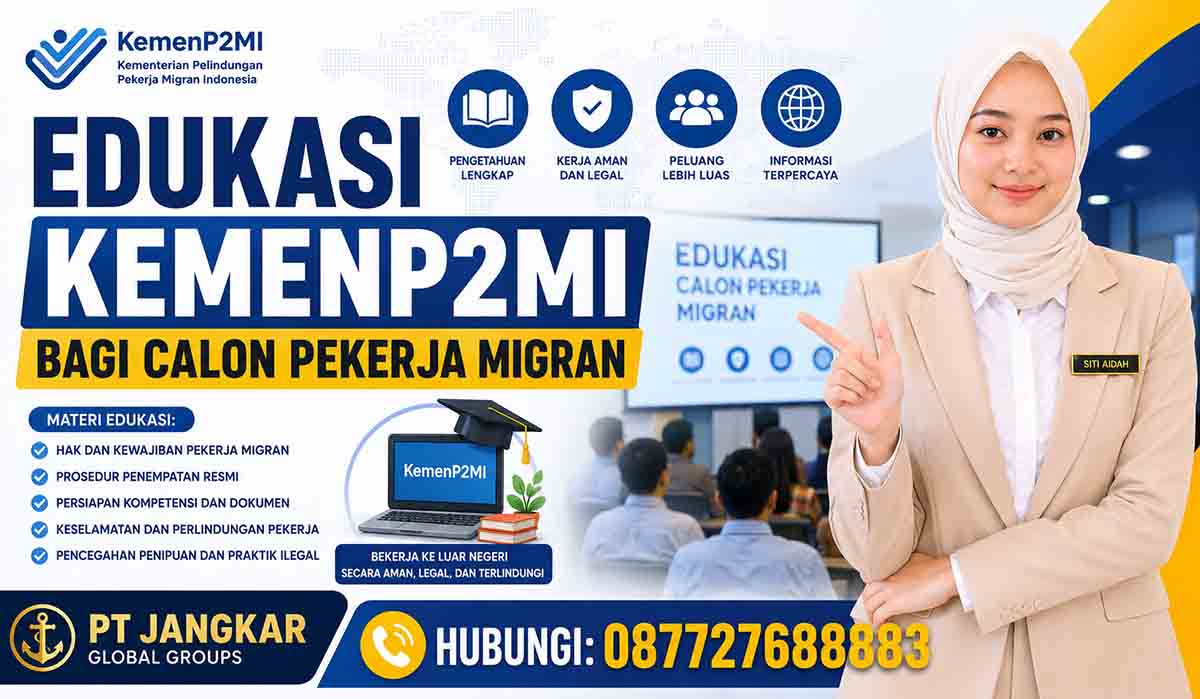Edukasi KemenP2MI bagi Calon Pekerja Migran