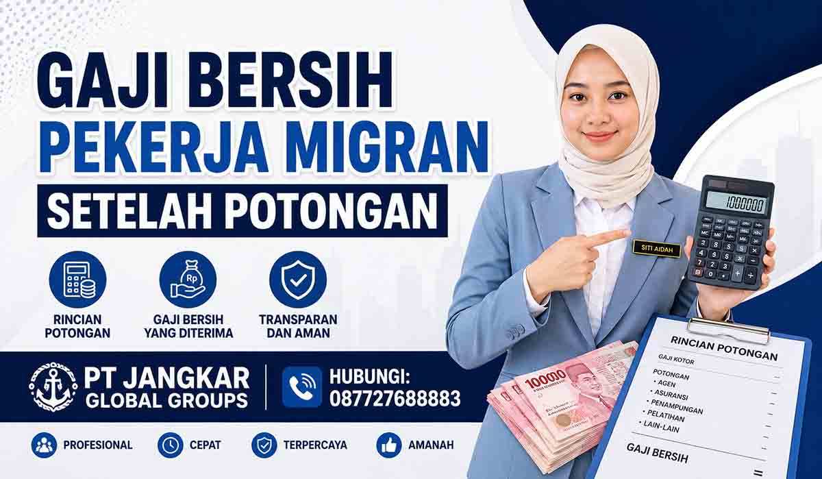 Gaji Bersih Pekerja Migran Setelah Potongan