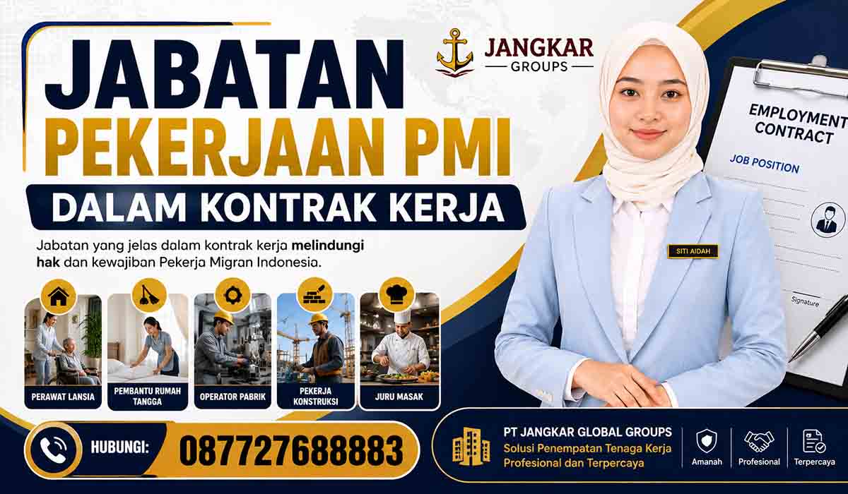 Jabatan Pekerjaan PMI dalam Kontrak Kerja
