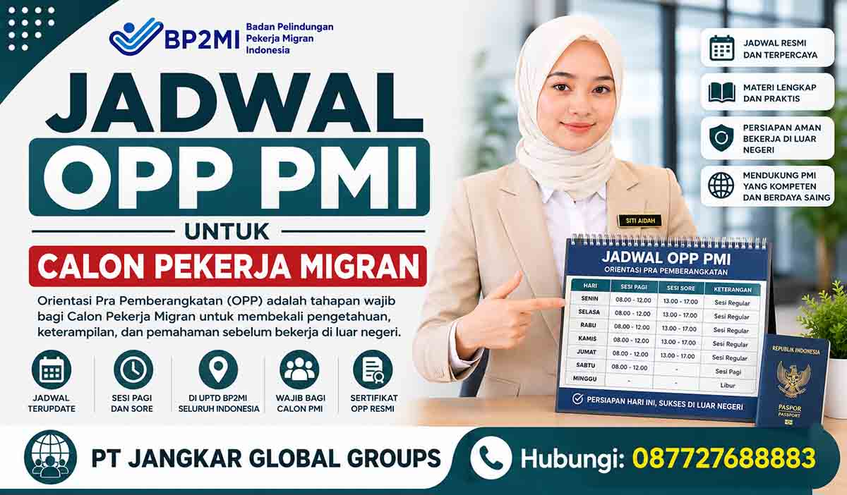Jadwal OPP PMI untuk Calon Pekerja Migran