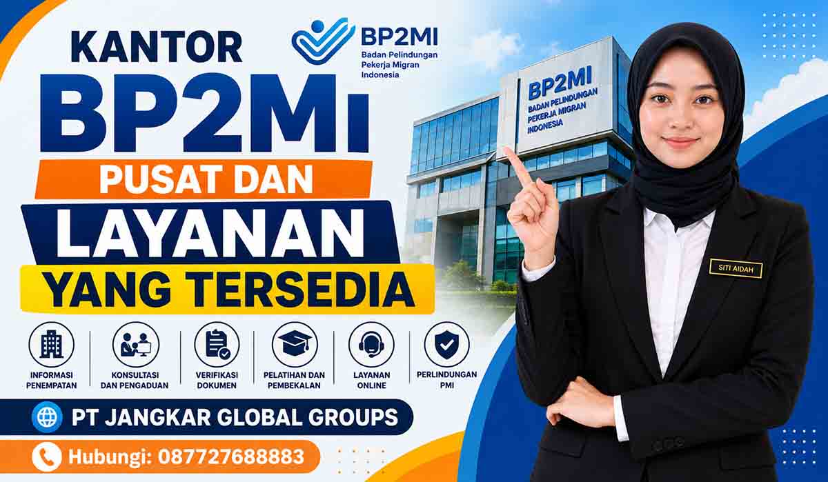 Kantor BP2MI Pusat dan Layanan yang Tersedia