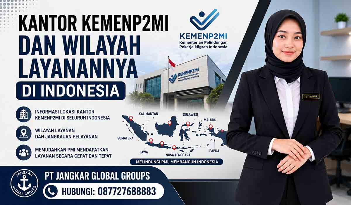 Kantor KemenP2MI dan Wilayah Layanannya di Indonesia