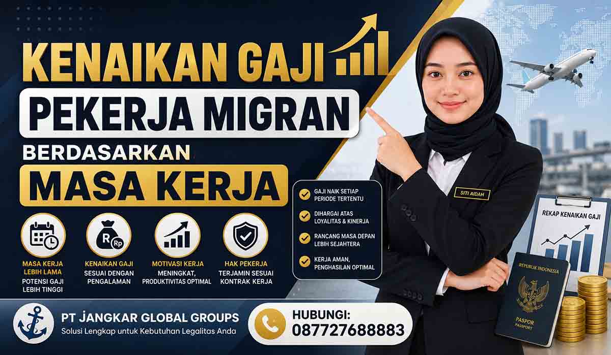 Kenaikan Gaji Pekerja Migran Berdasarkan Masa Kerja