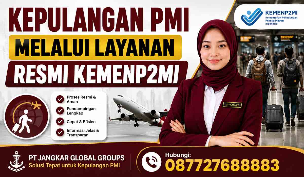 Kepulangan PMI melalui Layanan Resmi KemenP2MI