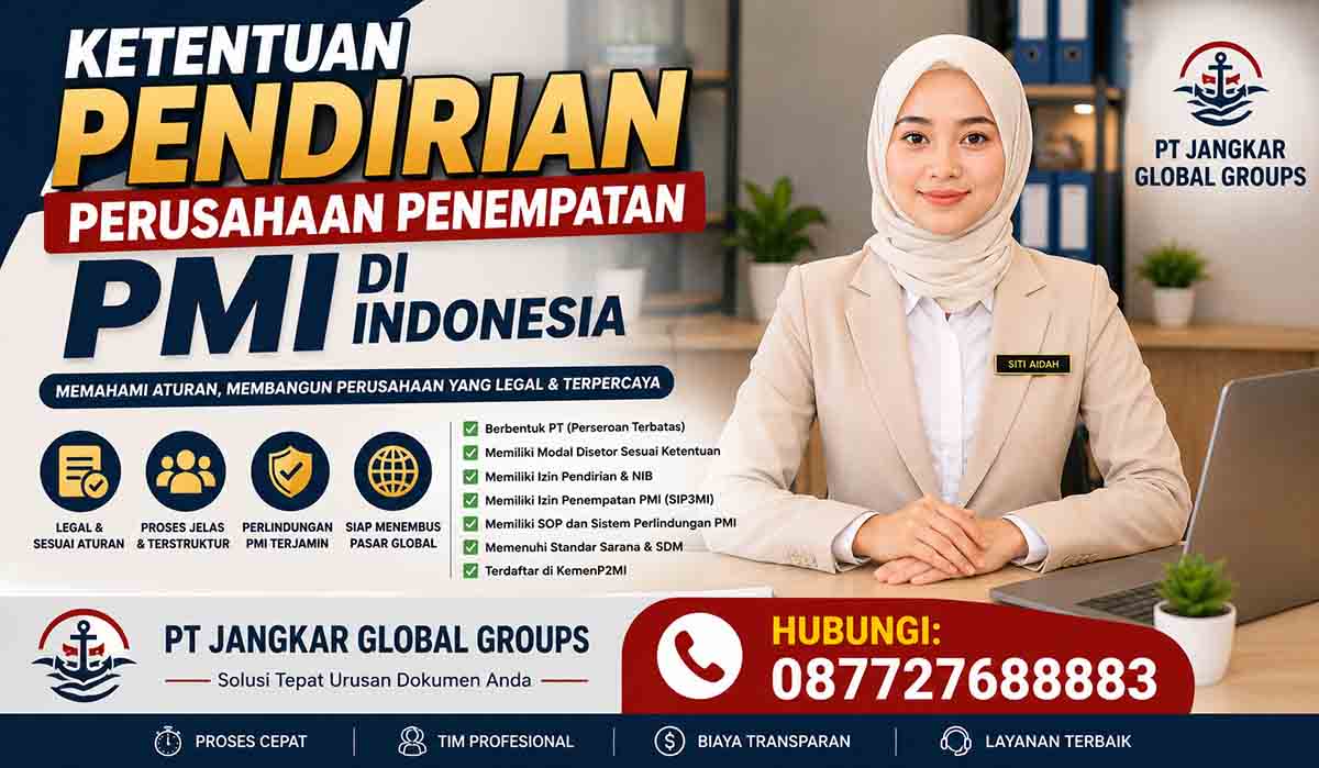 Ketentuan Pendirian Perusahaan Penempatan PMI di Indonesia