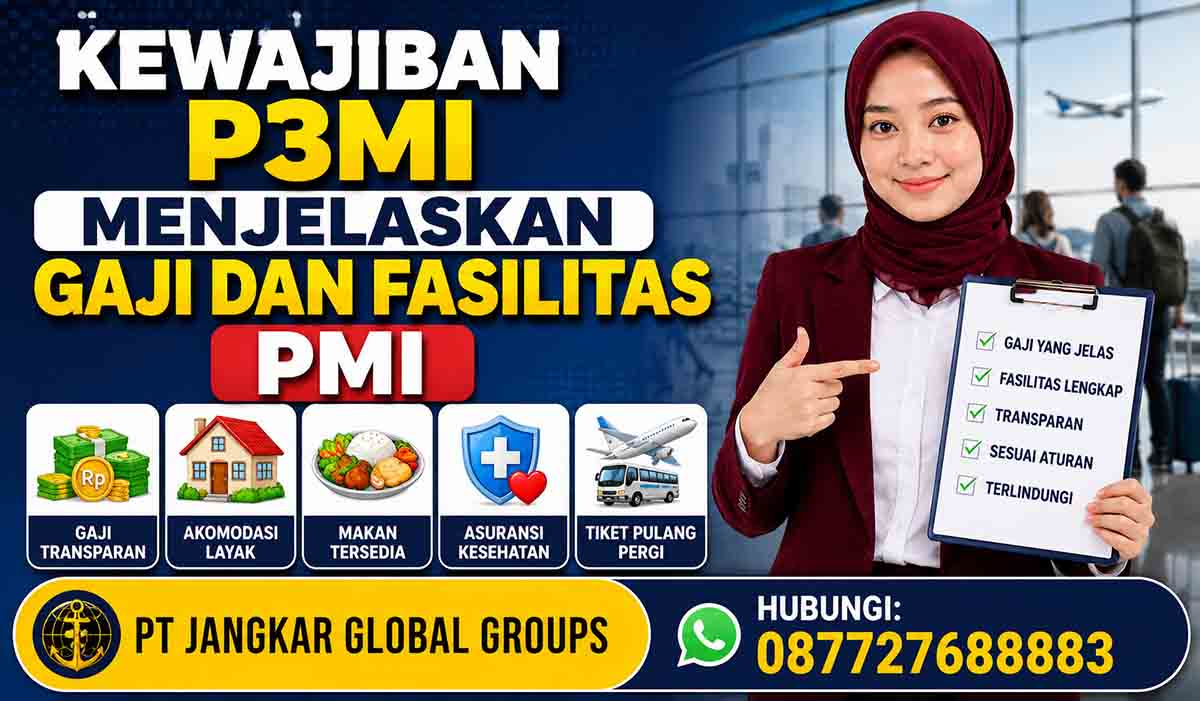 Kewajiban P3MI Menjelaskan Gaji dan Fasilitas PMI