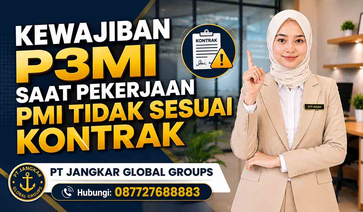 Kewajiban P3MI Saat Pekerjaan PMI Tidak Sesuai Kontrak