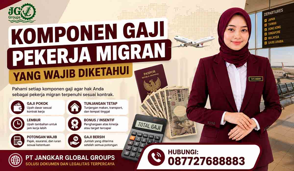 Komponen Gaji Pekerja Migran yang Wajib Diketahui