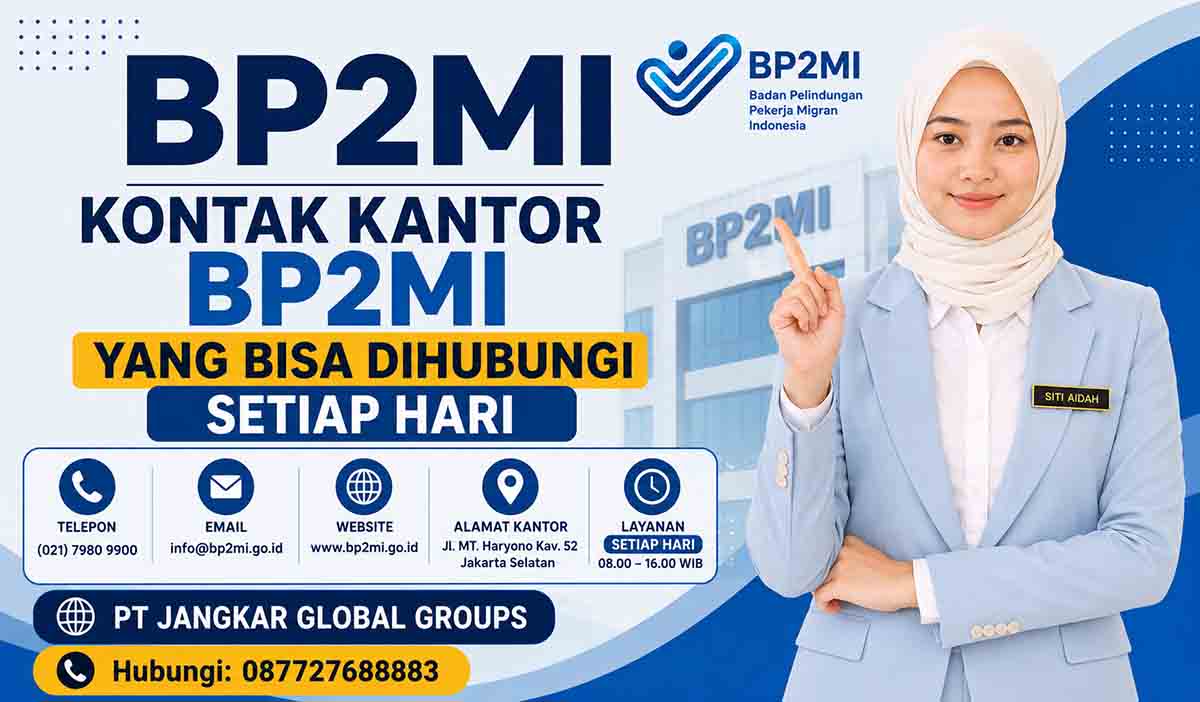 Kontak Kantor BP2MI yang Bisa Dihubungi Setiap Hari