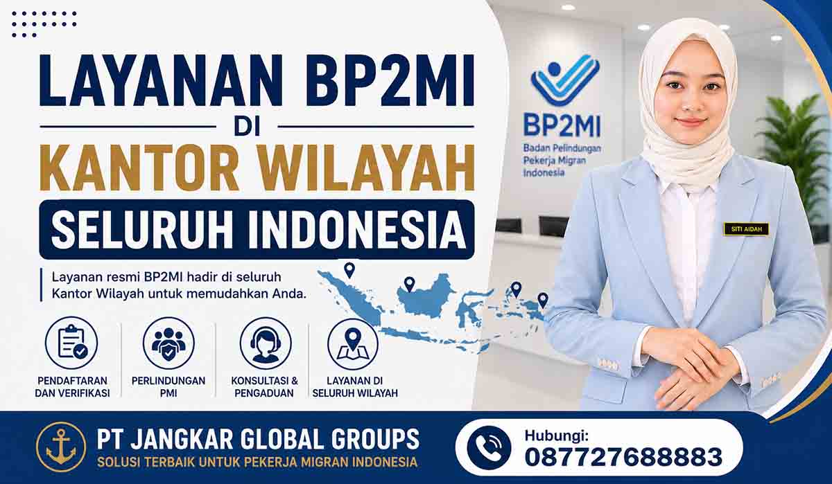 Layanan BP2MI di Kantor Wilayah Seluruh Indonesia