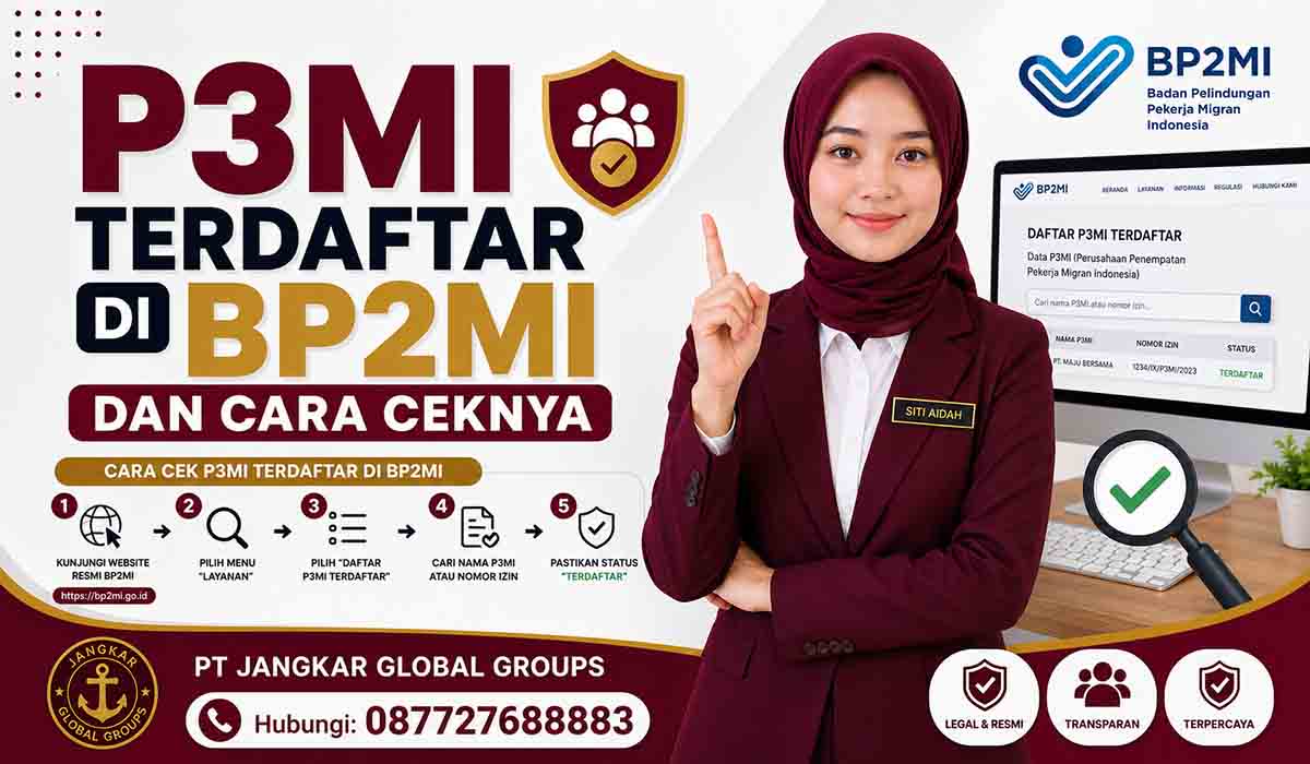 P3MI Terdaftar di BP2MI dan Cara Ceknya