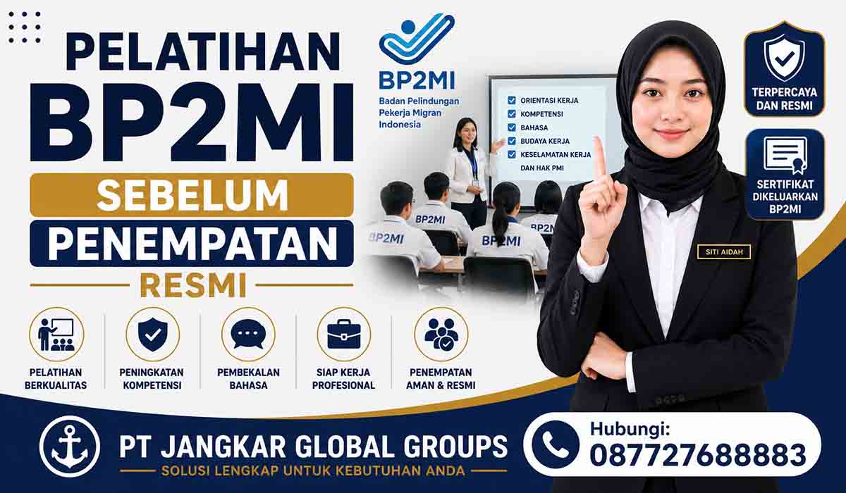Pelatihan BP2MI Sebelum Penempatan Resmi