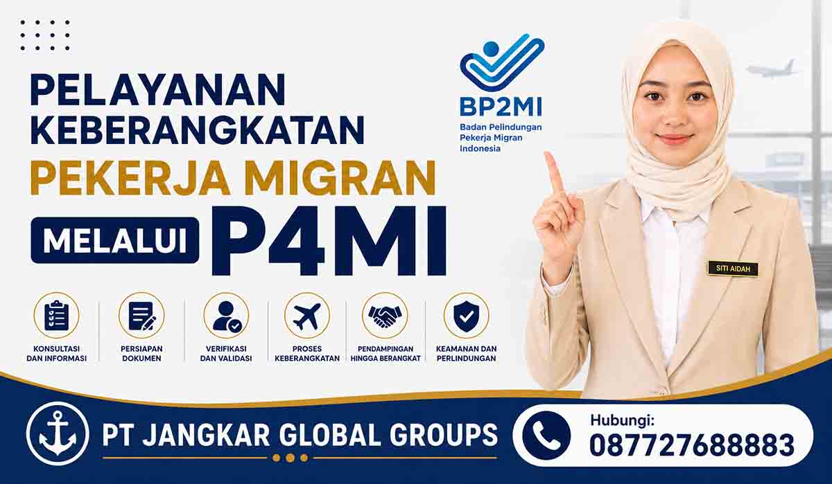 Pelayanan Keberangkatan Pekerja Migran melalui P4MI