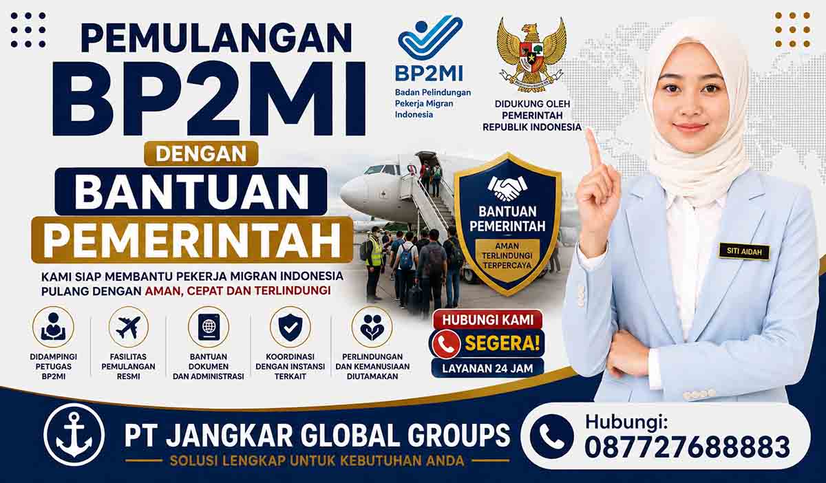 Pemulangan BP2MI dengan Bantuan Pemerintah