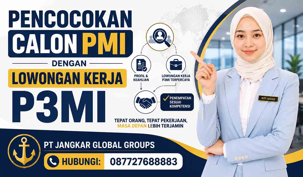 Pencocokan Calon PMI dengan Lowongan Kerja P3MI