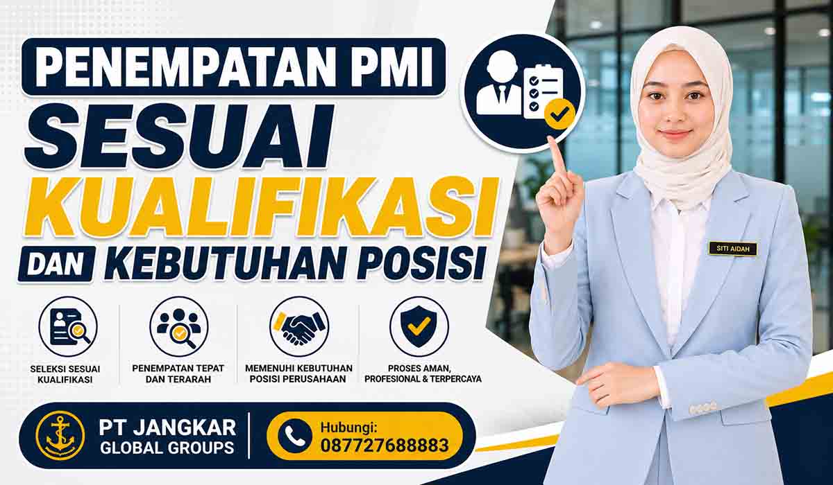 Penempatan PMI Sesuai Kualifikasi dan Kebutuhan Posisi