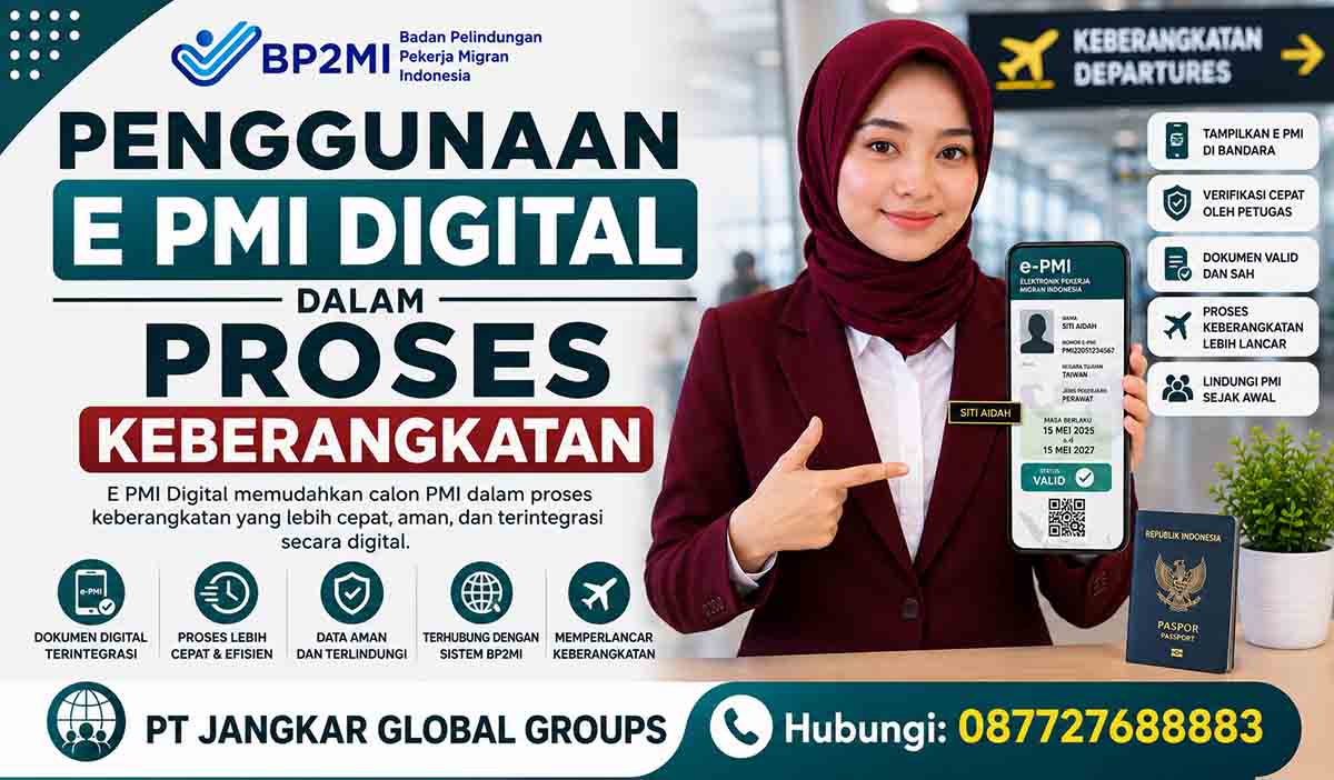 Penggunaan E PMI Digital dalam Proses Keberangkatan