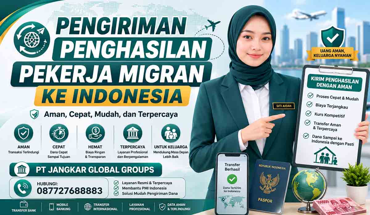 Pengiriman Penghasilan Pekerja Migran ke Indonesia