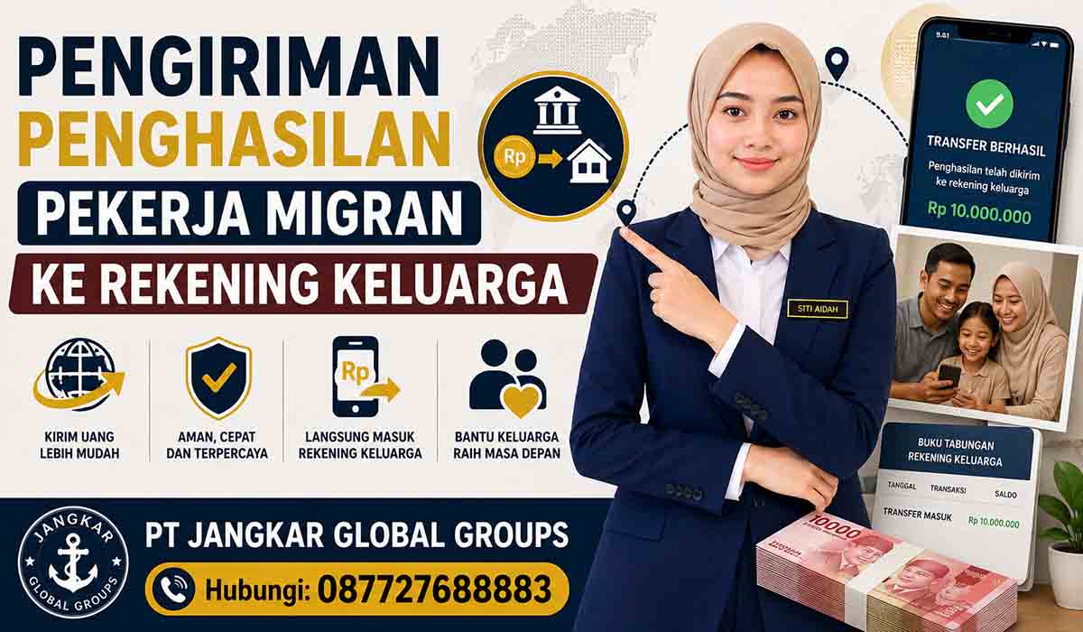 Pengiriman Penghasilan Pekerja Migran ke Rekening Keluarga