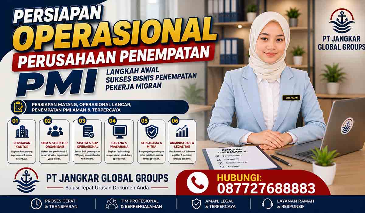 Persiapan Operasional Perusahaan Penempatan PMI
