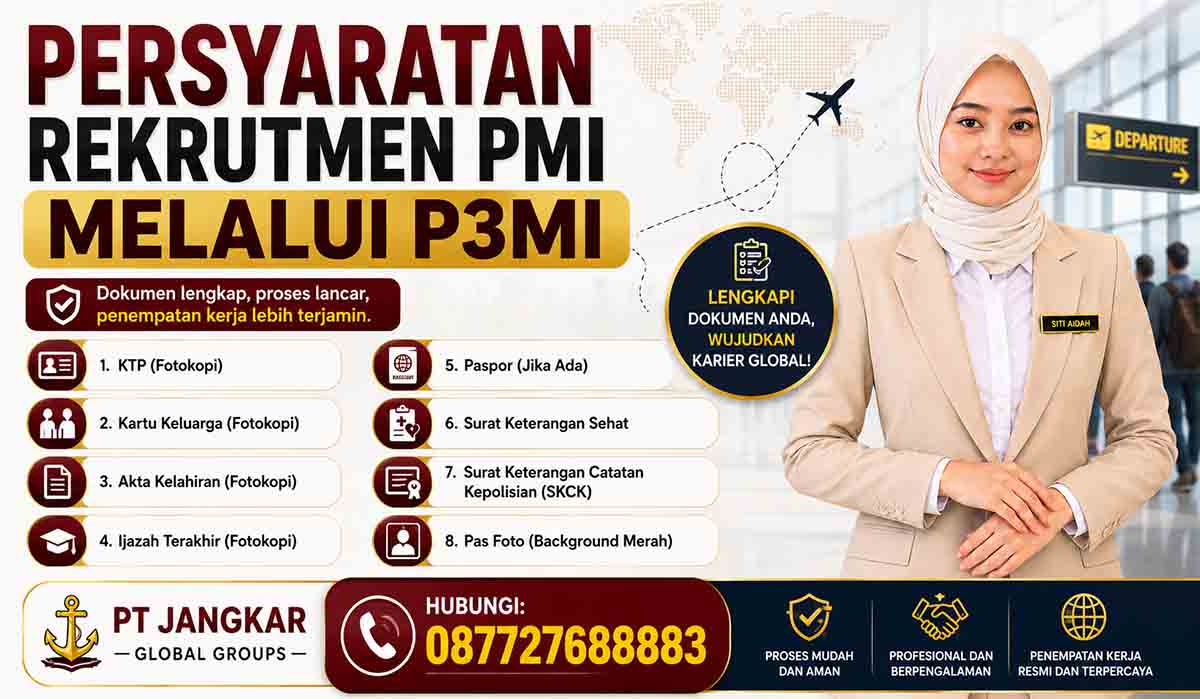 Persyaratan Rekrutmen PMI melalui P3MI