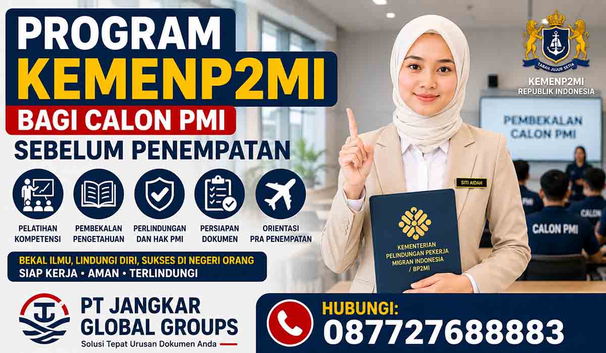 Program KemenP2MI bagi Calon PMI Sebelum Penempatan