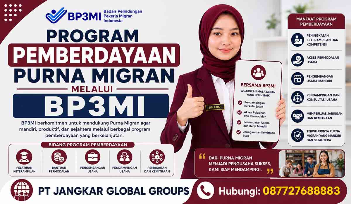 Program Pemberdayaan Purna Migran melalui BP3MI