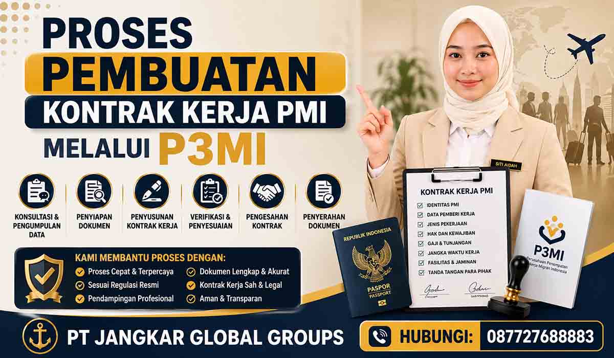 Proses Pembuatan Kontrak Kerja PMI melalui P3MI