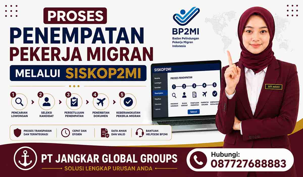 Proses Penempatan Pekerja Migran melalui SISKOP2MI
