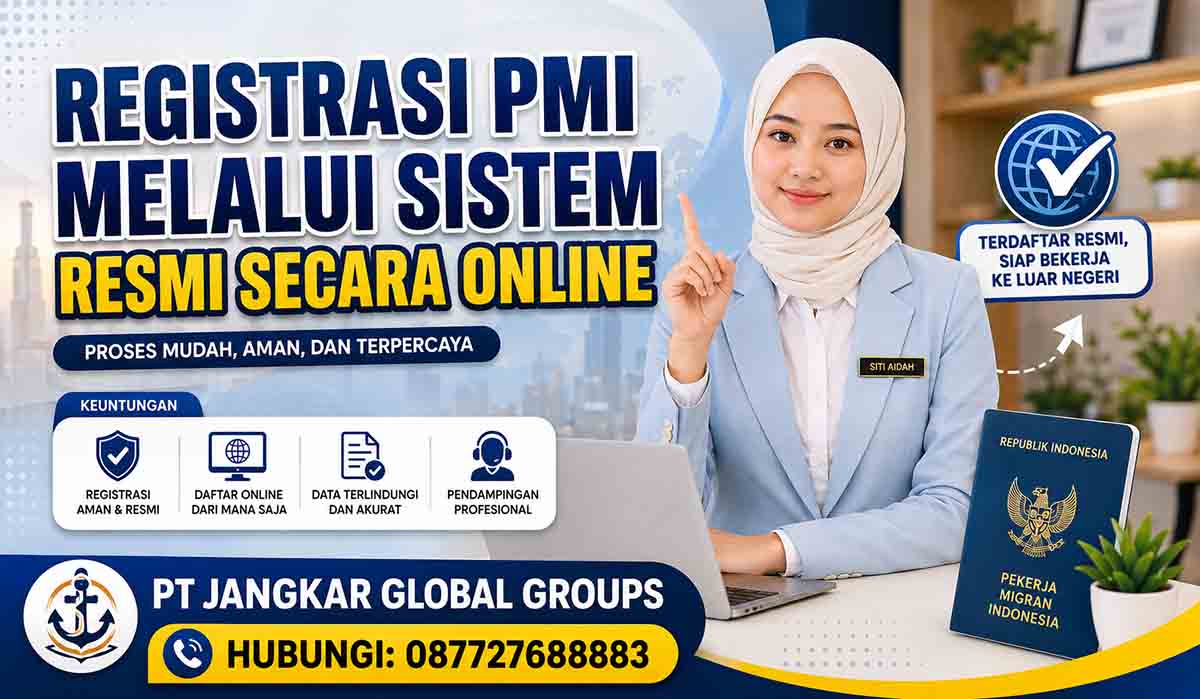 Registrasi PMI melalui Sistem Resmi Secara Online