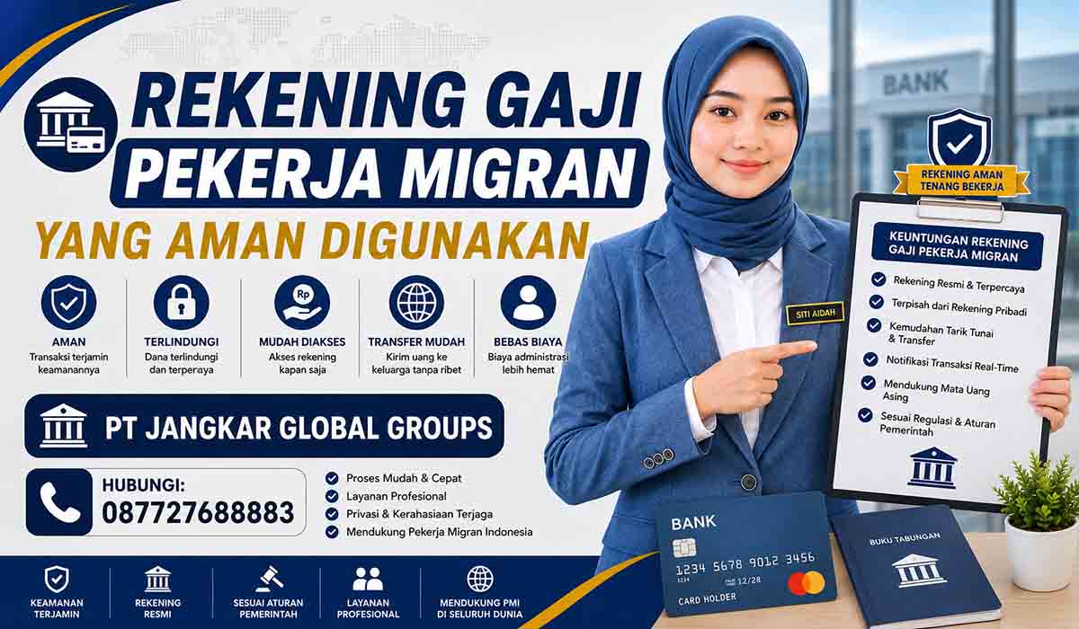 Rekening Gaji Pekerja Migran yang Aman Digunakan